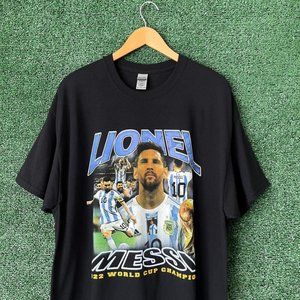 Vintage Style Lionel Messi World Cup Champion shirt 90s 80s tee for fan men wom